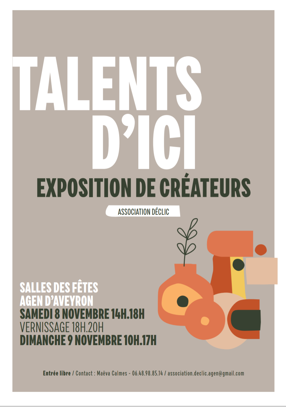 Lire la suite à propos de l’article Talents d’ici – Exposition de créateurs